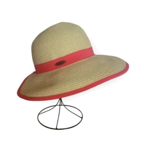 Panama Jack floppy backless sun hat 3.5” brim #252K - Picture 3 of 9